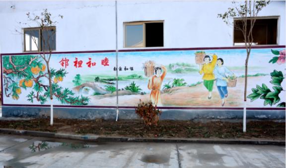 含山乡镇文化墙 乡风文明焕发新活力